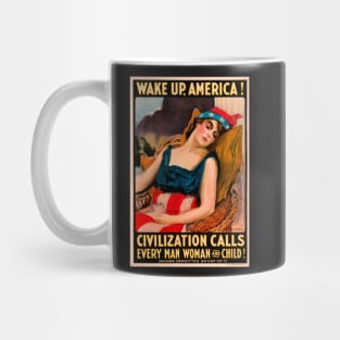 Restored WWI Propaganda Poster Print from the USA Mug